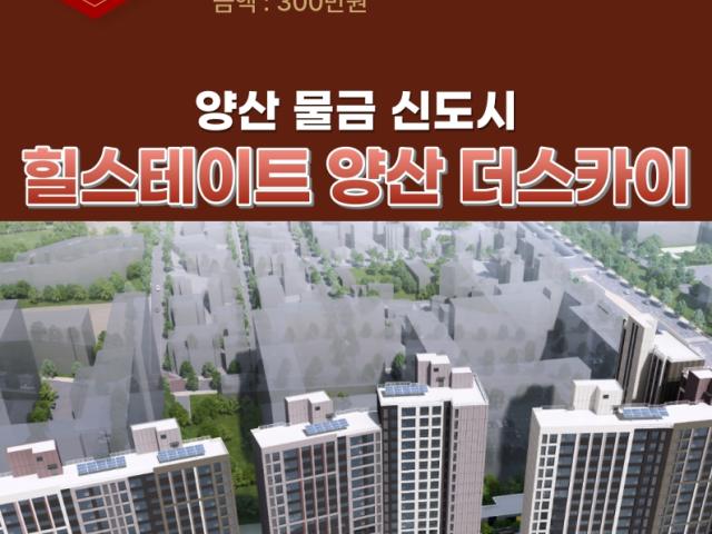힐스테이트 양산 더스카이 파워링크 네이버 배너 광고 사례